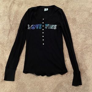 Navy blue VS Pink long sleeve shirt